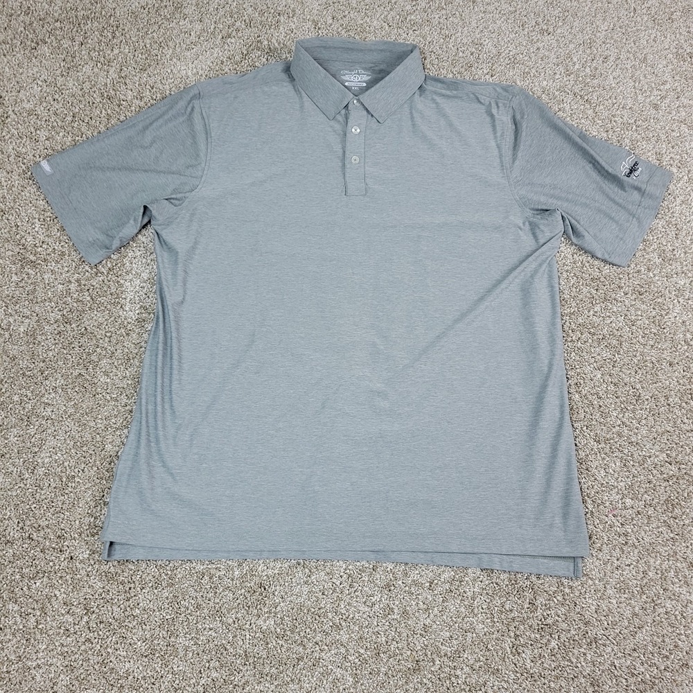 Straight Down Mens 2xl Solid Gray Performance Str… - image 2